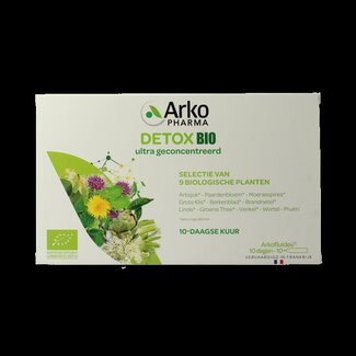 Arkofluids Detox drinkampullen 15ml bio 10 Ampullen