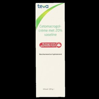 Teva Crème au cétomacrogol 20 % vaseline 100 g