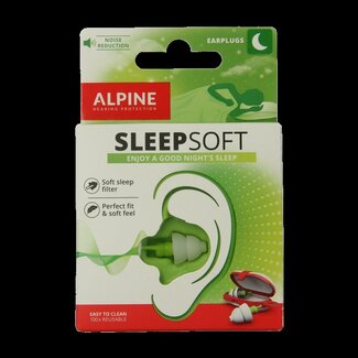 Alpine Bouchons d'oreilles SleepSoft 1 Paire