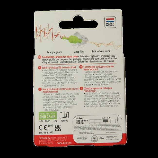 Bouchons d'oreilles SleepSoft 1 Paire