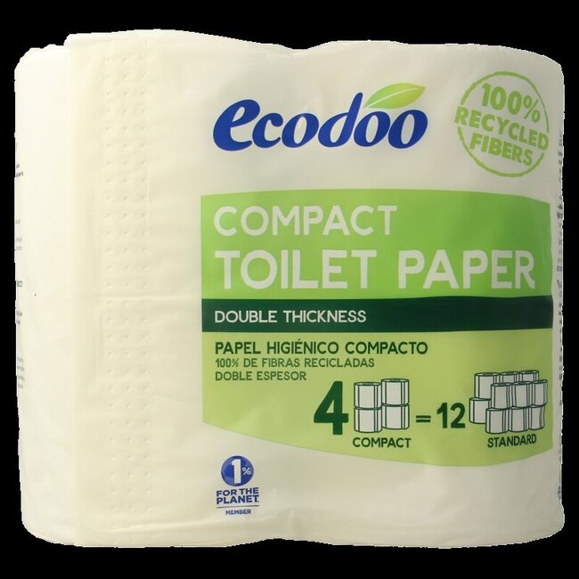 Papier toilette compact écologique bio 4 rouleaux