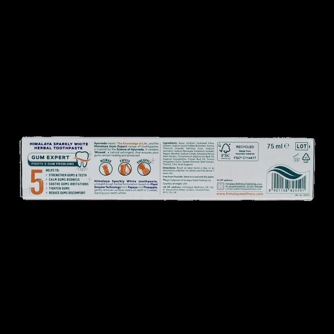 Dentifrice aux herbes Sparkly White 75 millilitres