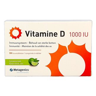 Metagenics Vitamine D 1000IU 84 Kauwtabletten