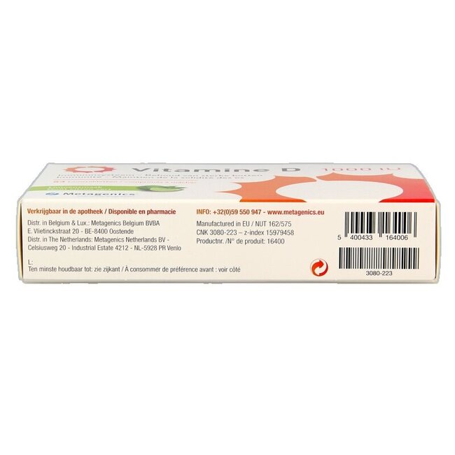 Vitamine D 1000 UI 84 Comprimés à croquer