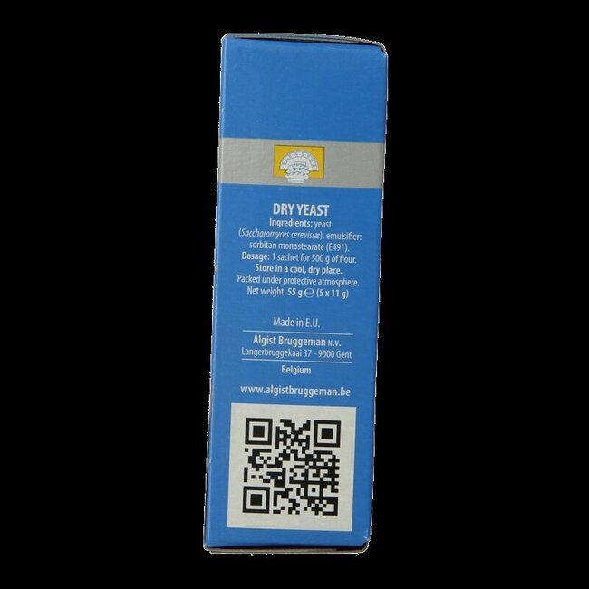 Levure instantanée (5 x 11 grammes) 55 Grammes