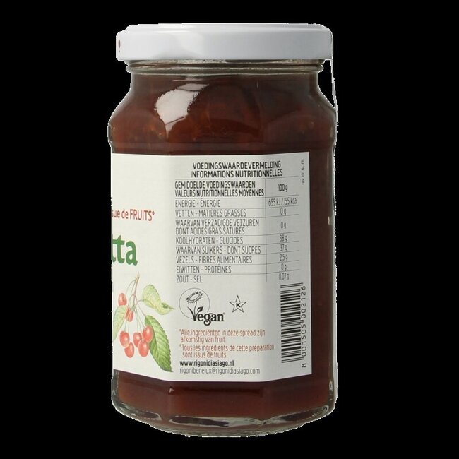 Wilde kersenjam bio 250 Gram