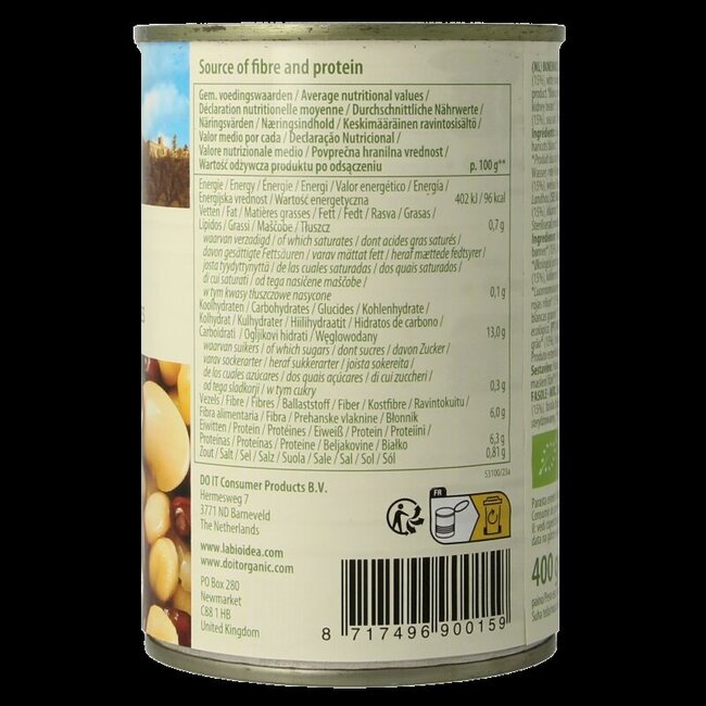 Mélange de haricots bio 400 g