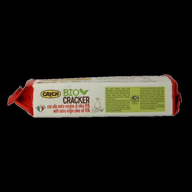 Crackers olijfolie met zout rood bio 250 Gram