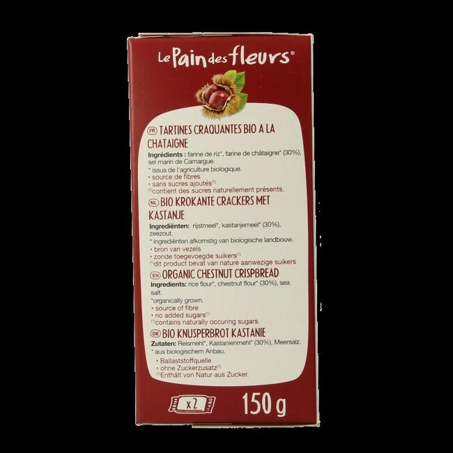 Crackers de châtaigne bio 150 grammes