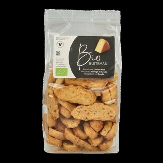 Buiteman Biscuits au fromage bio 125 Grammes