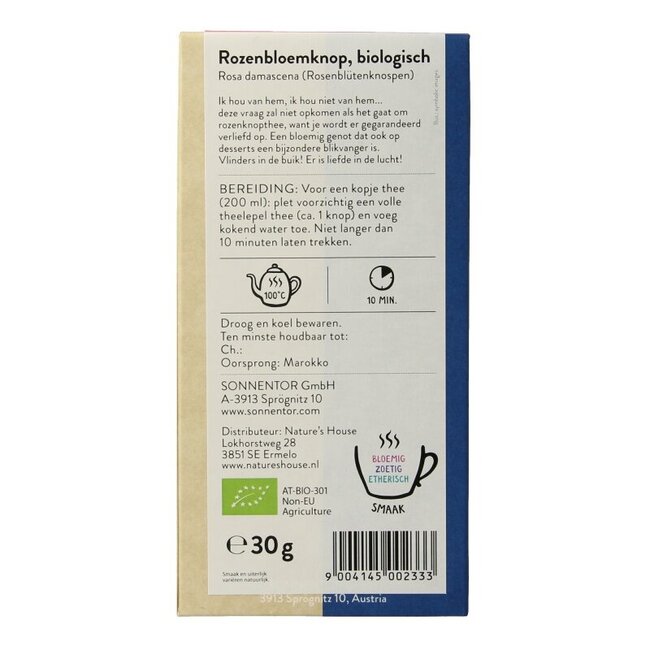 Thé à la rose bio en vrac 30 g