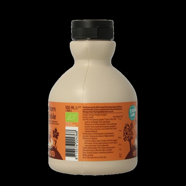 Sirop d'érable grade C bio en cruche 500 ml