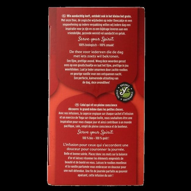 Bedtime rooibos vanille bio 17 Zakjes