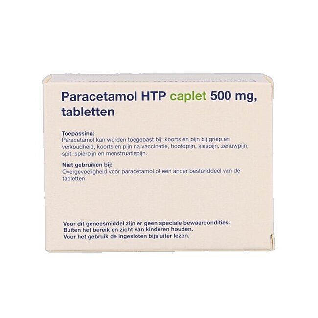 Paracetamol caplet 500 50 Stuks