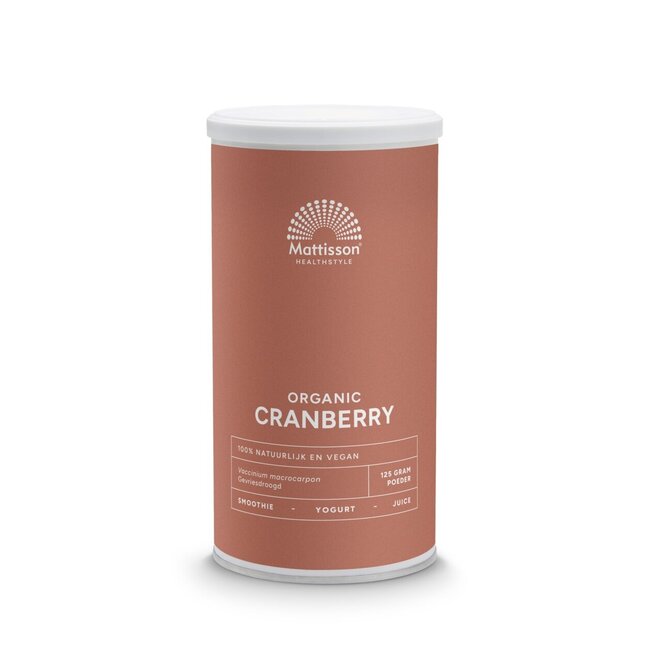 Cranberry poeder bio 125 Gram