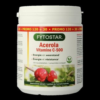 Fytostar Acerola vitamine C 500 kauwtablet 150 Tabletten