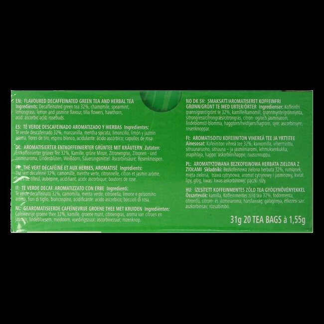 Sleepytime decaf green tea lemon jasmine 20 Zakjes