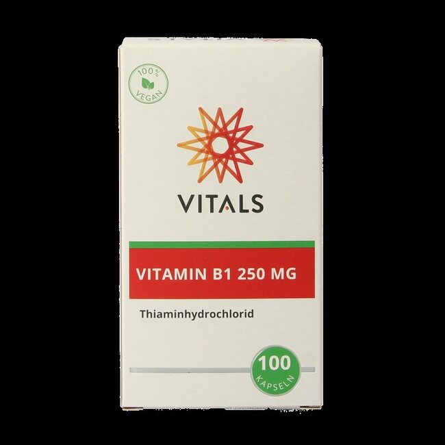 Vitamine B1 thiamine 250mg 100 Capsules