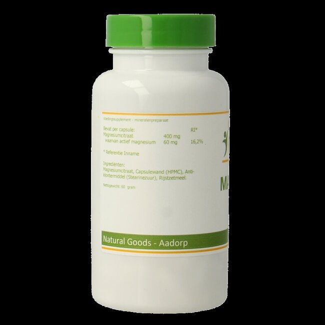 Citrate de magnésium 90 gélules végétales