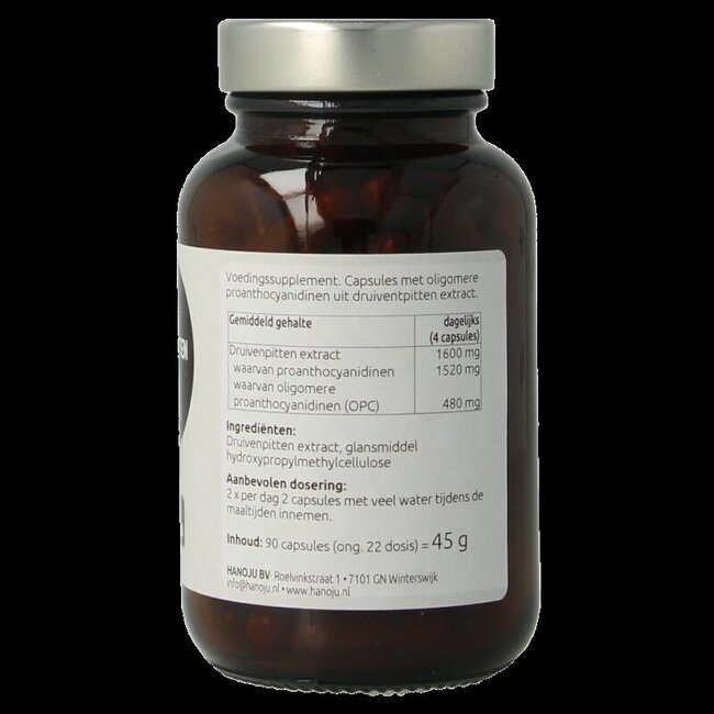 Extrait de pépins de raisin OPC 400 mg 90 gélules