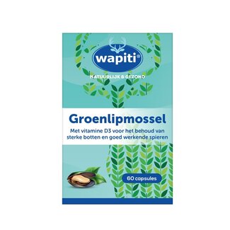 Wapiti Groenlipmossel extract 60 Capsules