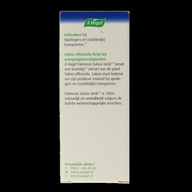 Famosan salvia overgang sterk 25 Tabletten