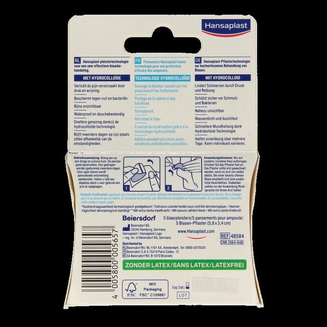 Pansement SOS Ampoules grand format 5 Pièces