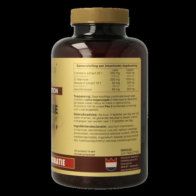 D-Mannose cranberry berendruif 220 Tabletten