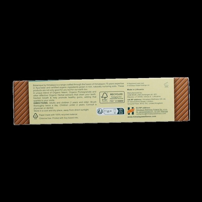 Dentifrice biologique neem et grenade 150 g