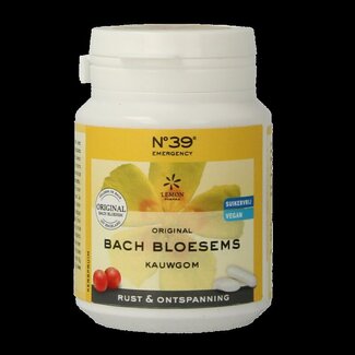 Bach Bloesem Gommes à mâcher Fleurs de Bach n° 39 sérénité et relaxation 40 pièces