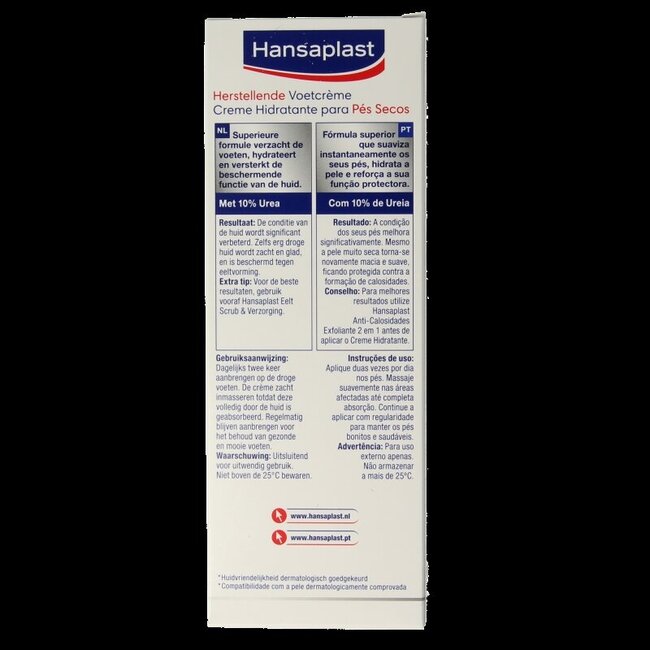 Voetcreme herstellend 100 Milliliter