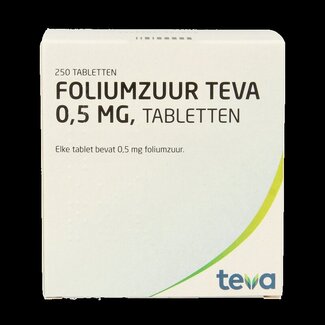 Teva Foliumzuur 0.5 250 Tabletten