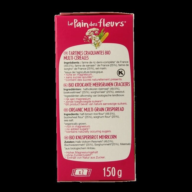 Craquants multicéréales bio 150 g