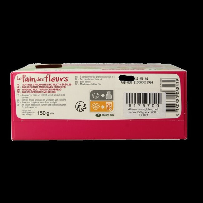 Meergranen crackers bio 150 Gram