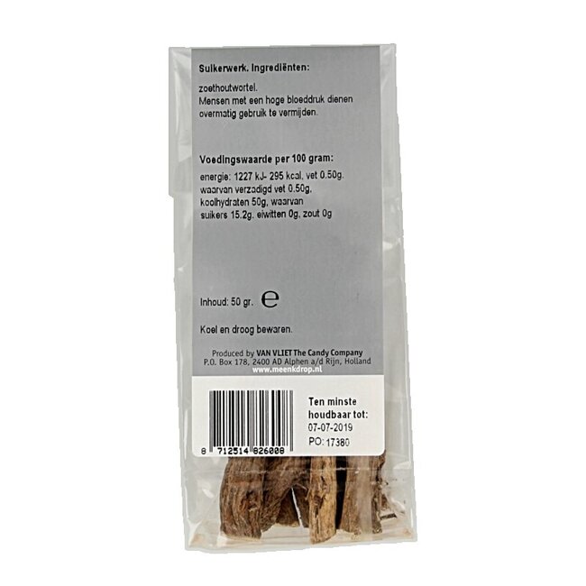 Bâtons de réglisse en sachet 50 grammes