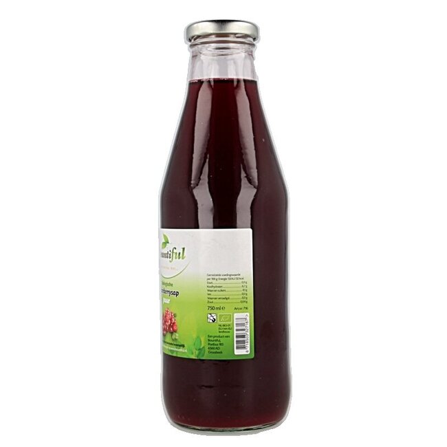 Jus de canneberge bio 750 ml