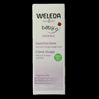 Weleda Crème visage bébé à la mauve blanche peaux sensibles 50 ml