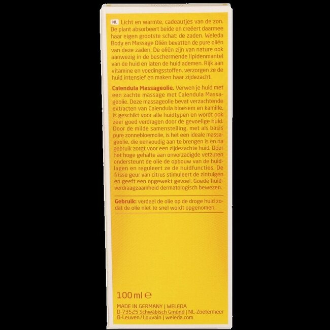 Huile de massage au Calendula 100 Millilitres