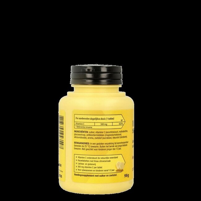 Vitamine C 500 mg Citron 50 Comprimés à Croquer