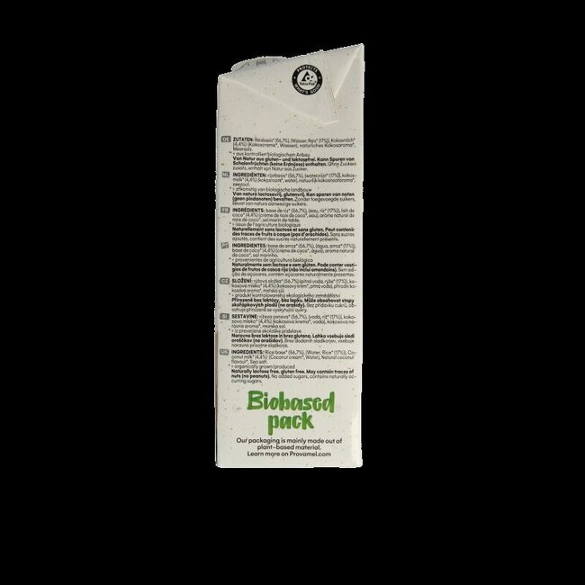 Boisson au riz et à la noix de coco bio 1 litre