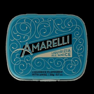 Amarelli Laurierdrop blikje anijs Chicchi 20 Gram
