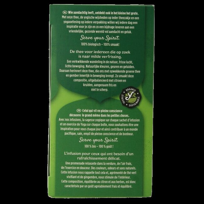 Green tea ginger lemon bio 17 Zakjes