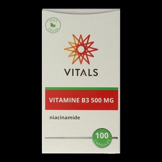 Vitals Vitamine B3 niacinamide 500 mg 100 gélules