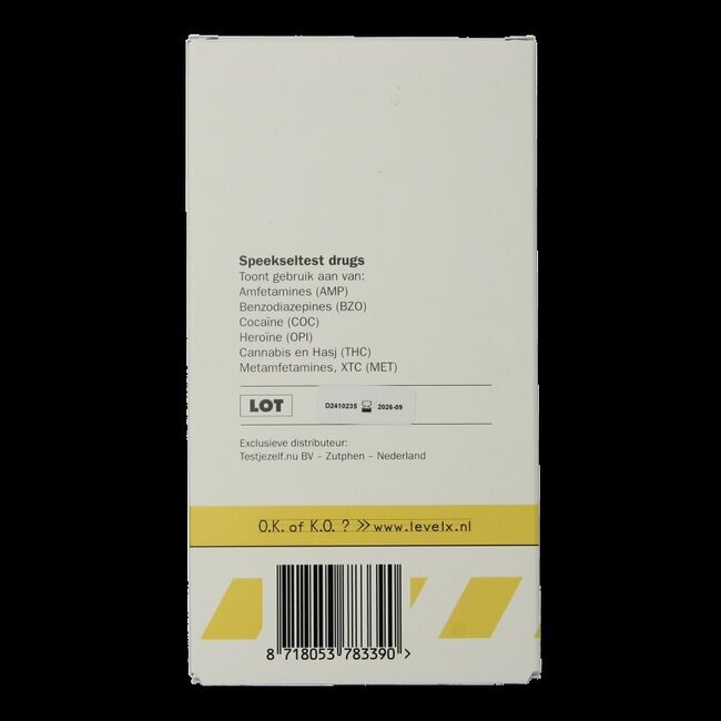 Speeksel drugstest level x 1 Stuks