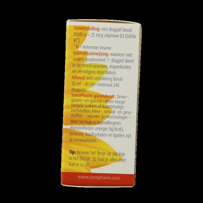 Vitamine D3 1000 UI Emulsan 10 Millilitres