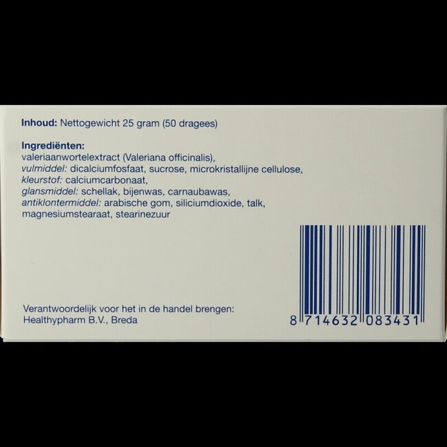 Valériane extra forte 125 mg 50 Dragées