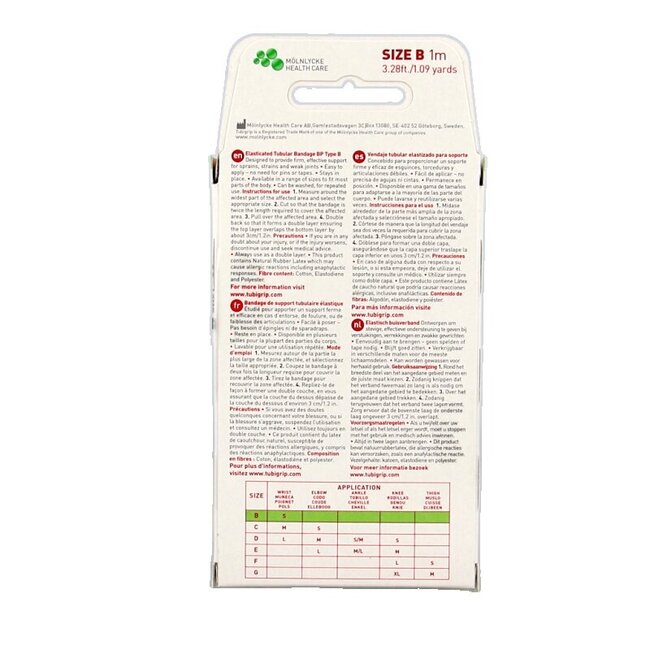 Bandage tubulaire élastique B blanc 1520 1 pièce