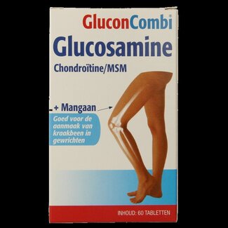 Glucon Combi Glucosamine & chondroitine MSM mangaan 60 Tabletten