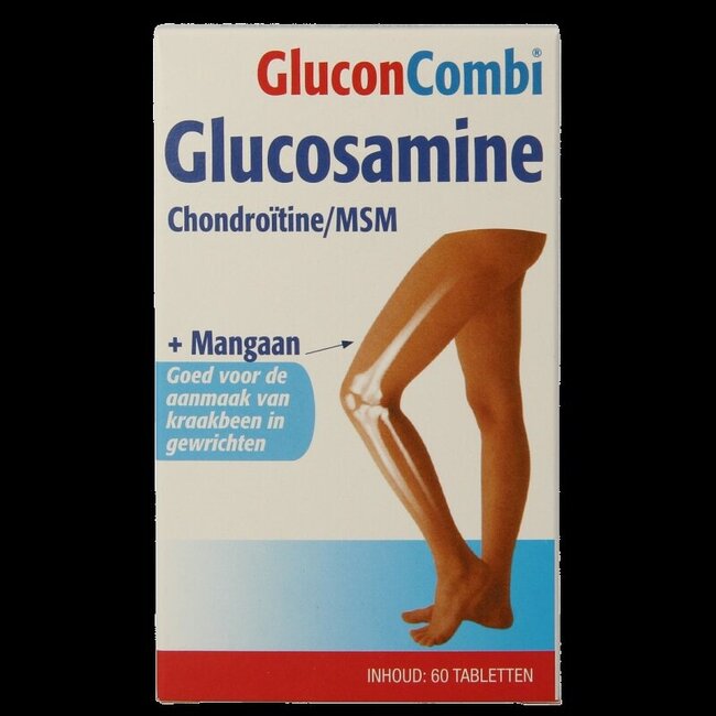 Glucosamine & chondroitine MSM mangaan 60 Tabletten