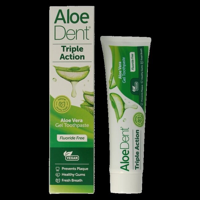 Aloe dent aloe vera tandpasta triple action 100 Milliliter